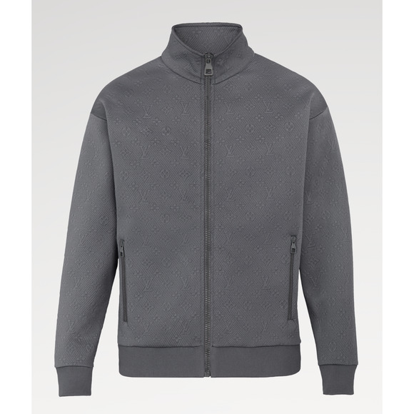 Louis Vuitton LVSE Monogram Zip Through Top Logo Grey Gris Track Jacket M Medium - Picture 1 of 16